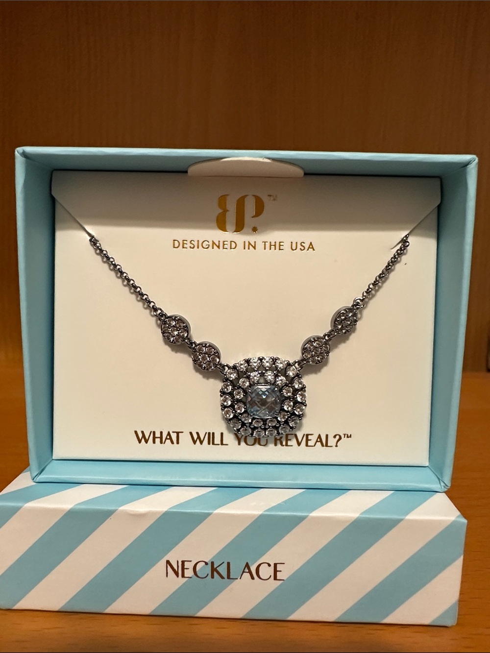 Sparkling Hematite Crystal Pendant Necklace - Designed in the USA